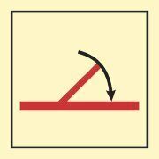 Символ ИМО 3.066 "Противопожарные навесные двери класса "А"самозакрывающиеся