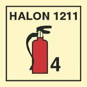 Символ ИМО 4.045-13 "Переносной огнетушитель HALON"
